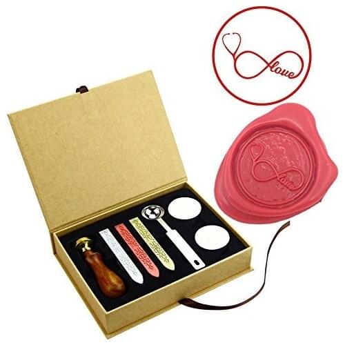 Stethoscope Doctor Nurse Vintage Brass Wedding Wax Seal Stamps Kit