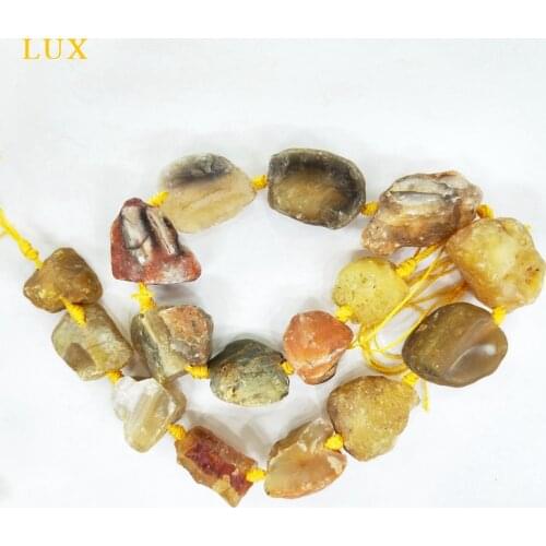 Raw unpolished genuine ambers healing brown ambers nuggets beads rough ambers stones 15.5 inch per strand,genuine ambers jewelry