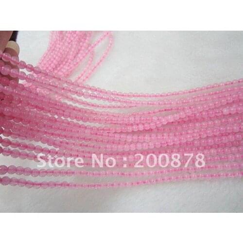 TSB0467 Natural Pink Crystal Quartz Loose Strand,4mm, Beads strands wholesale,16