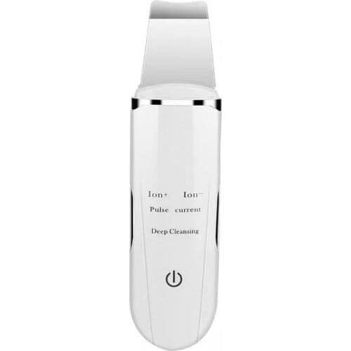 Ultrasonic Skin Scrubber Deep Face Cleaning Machine Ion Shovel Facial Pore Cleaner USB Rechargeable Facial Massager EMS