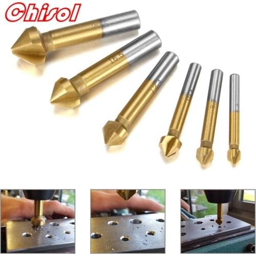 High Quality 60 90 120 Degree Coated Titanium Chamfering Cutter Drill Bit with Cobalt HSS Chemfer Cutting Tools