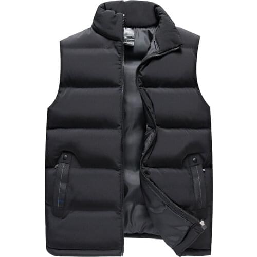 Vest Men New Stylish 2019 Autumn Warm Sleeveless Jacket Men Winter Waistcoat Mens Vest Fashion Casual Coats Mens Plus Size