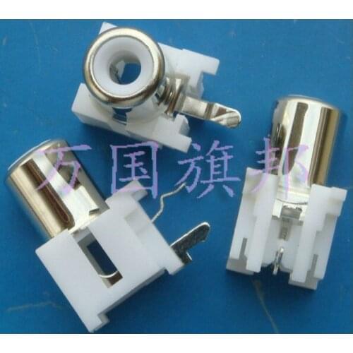 1 bit RCA lotus audio socket white