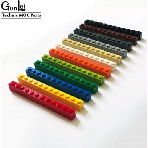 10Pcs/Lot MOC Parts Thick Brick 1x12 Plate Element 6112 MOC Building Blocks Bricks LOGO Creactor DIY Educational Children Toys