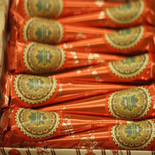 12Pcs/Kit Henna Tattoo Paste India Cone Red Color Natural Plants Pigment Temporary Hand Body Paint Cream