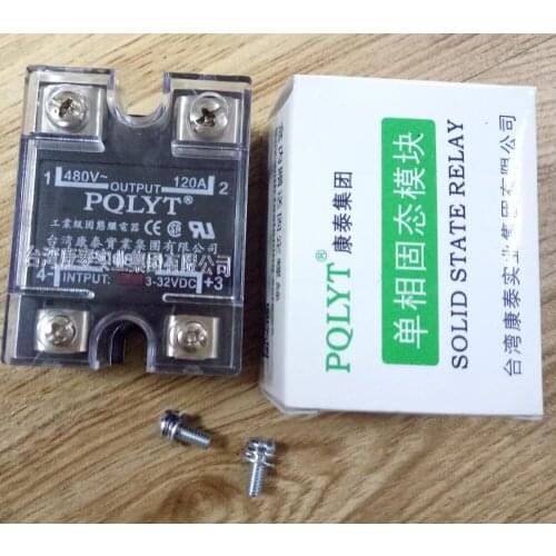 120A SSR input 3-32VDC output 24-480VAC solid state relay PQLYT 100% QUALITY