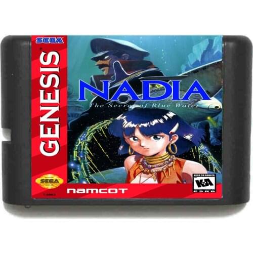 Nadia 16 bit SEGA MD Game Card For Sega Mega Drive For Genesis