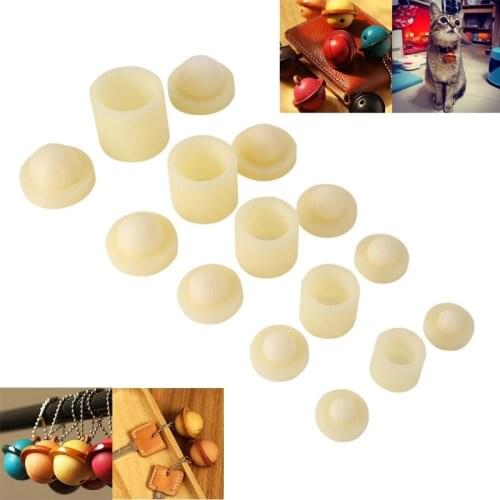 3 Pcs Leather Bell Shaped Mould Craft Mold Small Bell Shaped Mould Making Tool Small Bell Leather Handcraft Tools (15mm ~ 30mm)