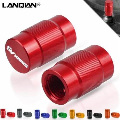 Motorcycle Aluminum Wheel Tire Valve Stem Caps Airtight Covers For Suzuki SV1000S SV 1000 S 2003 2004 2005 2006 2007 Accessories
