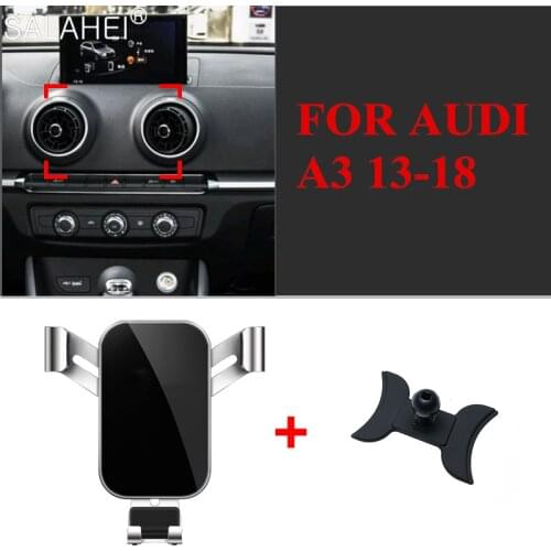 Phone Holder For Audi A3 S3 Year 2013-2018 Auto Bracket Interior Dashboard Holder Cell Stand Support Accessories Phone Holder