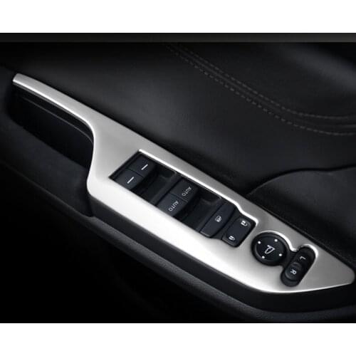 For Honda Civic 10th 2016 2017 Stainless steel Door Window glass Lift Control Switch Panel cover trim car styling Accessories