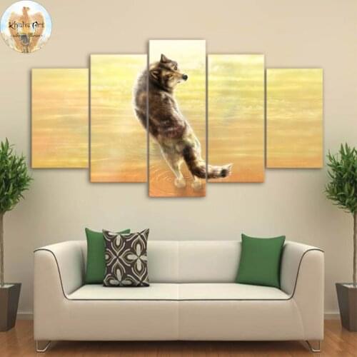 ArtSailing Where it all began by KhaliaArt HD print 5 piece canvas art Fox Wall Pictures For Living Room Posters CU-3310C