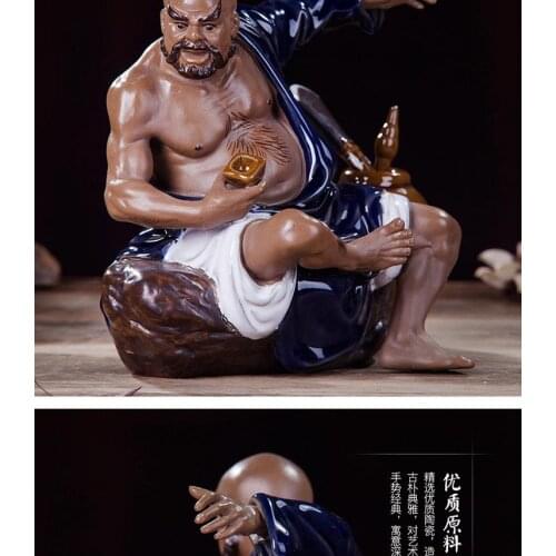 Ceramic Shiwan Kiln---Wulin Hero Lu Zhishen