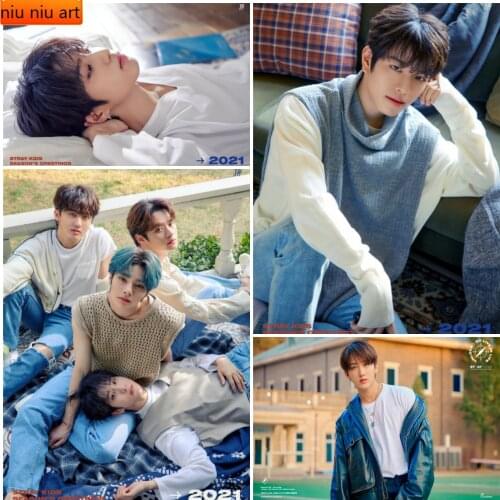 Kpop Stray Kids ALL IN Backdoor Diamond Painting Diamond Inlaid Diamond Mosaic Diamond Embroidery Cross Stitch Kits Home Decor