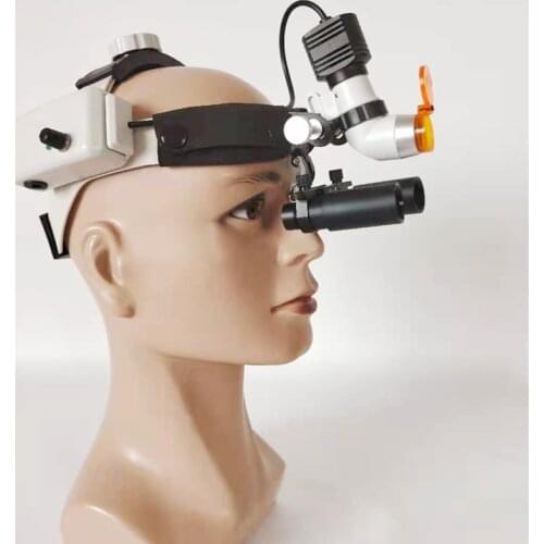 Medical Loupes Binocular Magnifier 4.0/5.0/6.0X Magnifying Glasses+5W Dental Headlight Surgical Headlamp Dentistry Filter