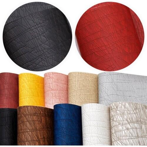 David accessories 20*33cm Solid Color Patterns Bump Texture Synthetic Leather DIY Materials Faux Leather Fabric Sheets,1Yc7482