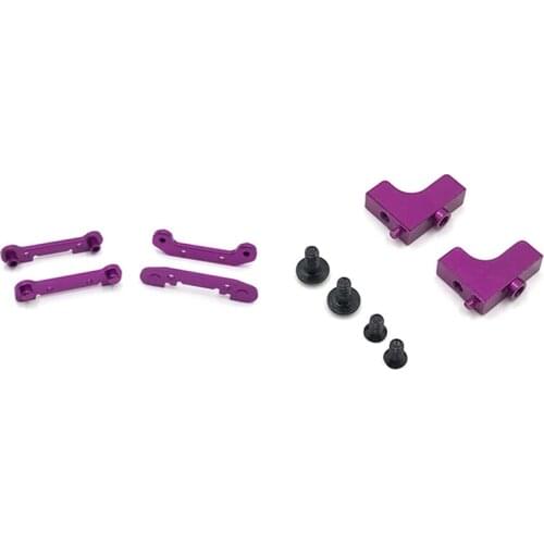 Front & Rear Swing Arm Reinforcement Kit with Metal Shaft Sleeve A & for Wltoys 144001 124019 Servo Mount Fixed Seat