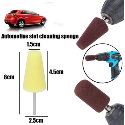 Buffing Polishing Wheel Car Polish Buffing Shank Polishing Sponge Cone Metal Foam Pad Car Maintenance Automobile Cleaning Tool