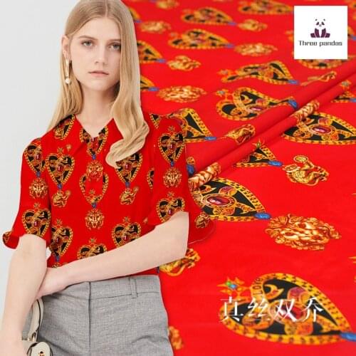 Mulberry silk double joe fabric cloth per meter 16mm 135 cm wide matt shirt dress pants fabric alibaba express