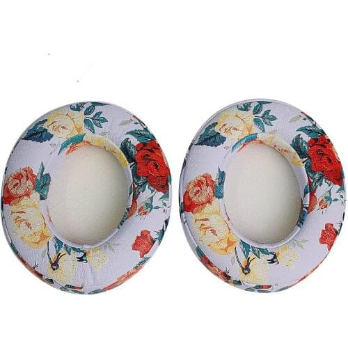 Replacement Earpad Ear Pads Cushions for Studio 2.0 / Studio 2 Wired Wireless Over-Ear Headphones(White Flower)