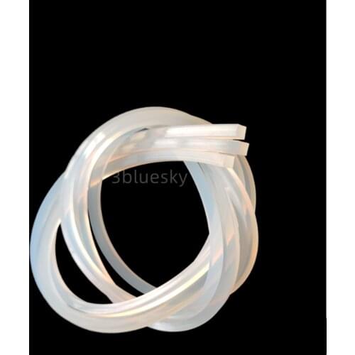 Solid Silicon Rubber Bar Light Box Seal Strip 2x2mm 3x3mm 4x4mm 5x5mm 6x6mm 8x8mm 10x10mm 0.6mm 1mm x 4 5 8 10 12 20 Transparent
