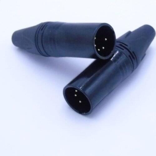 High quality 8pcs/lot xlr 5pin connector audio plug microphone plug NC5MXX gold plated