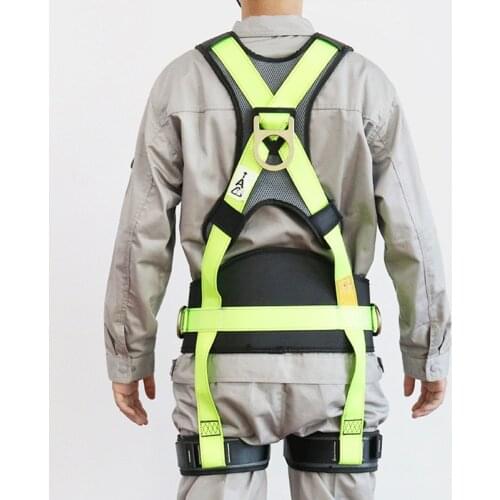 Fall Arrest Safety Full Body Harness Reflective Webbing Ladder Climbing Work Positioning for Construction Industrial Rescue CE