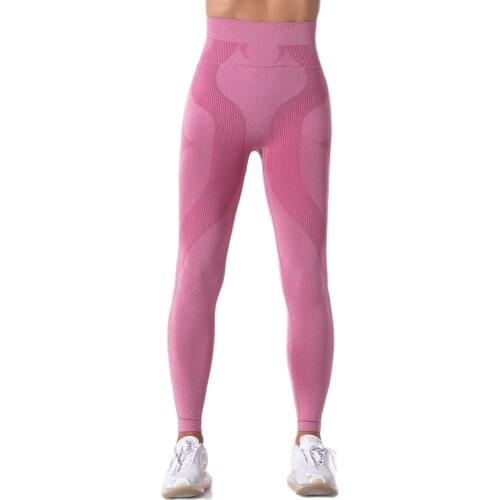 Rose red High Waist Womens Leggings Geometry Jogging Running Sport Pants Gym Workout Yoga Tights