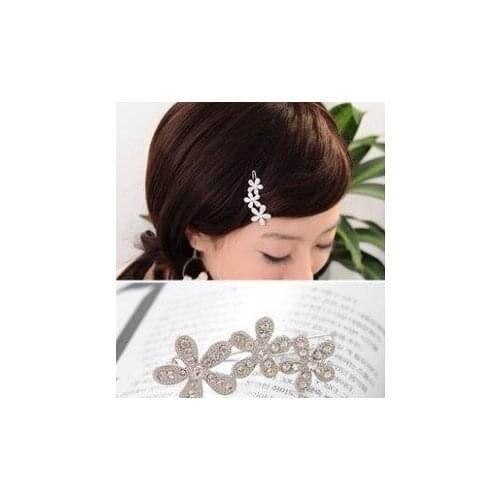 New Hair Jewelry fashion elegant rhinestone flower hair jewelry for women