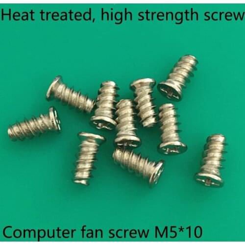 1000pcs/lot Desktop computer screw fan screw M5*10 computer fan screw