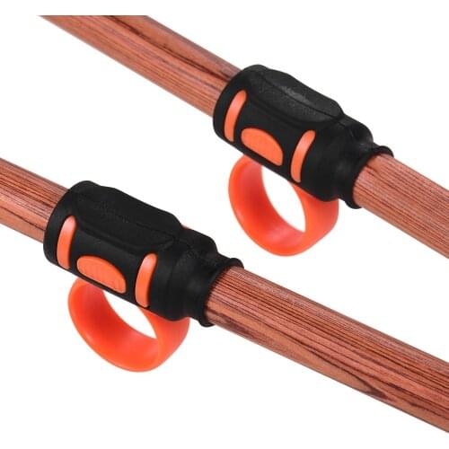 2pcs Drum Sticks Control Clip ABS + Silicone Material Drumsticks Drum Accessories for Drummer Beginner Percussion Instruments