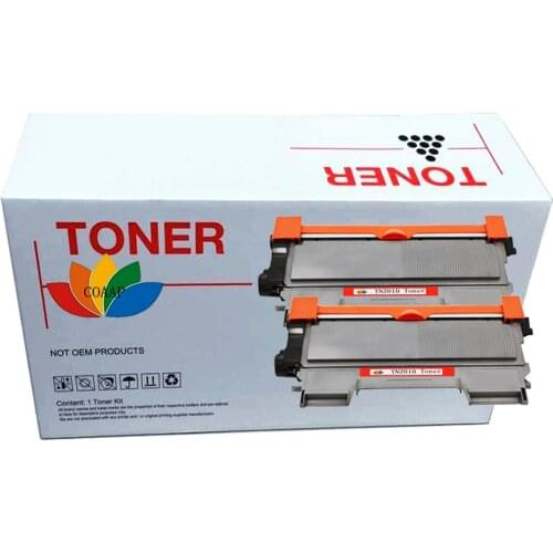2 x Compatible Brother TN2010 Toner Cartridge for DCP7055 HL2130 HL2132 HL2135W Printer