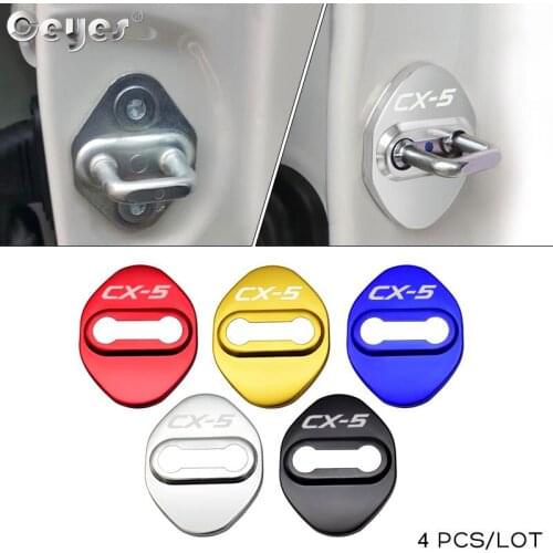 4pcs /set Car Styling Auto Door Lock Cover Sticker Case For Mazda CX-5 CX5 2014 - 2020 Emblems Car-styling Accessories