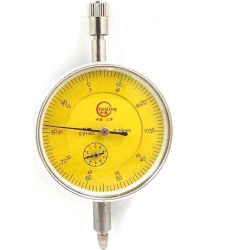 Dial Indicator Gauge 0-10mm Meter Precise 0.01Resolution Concentricity Test PTSP With Lug Back Measurement Gauge Micrometer