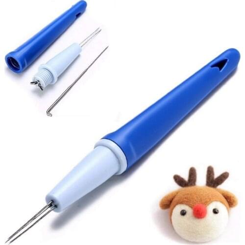 Needle Felting Tool, Felting Needle Tool with 3 Barbed Needles for Craft Wool Needle Felting Kit