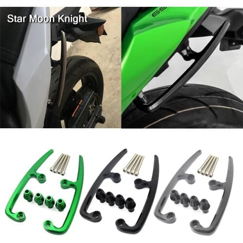 Rear Seat Rail Kit For Kawasaki Z650 2017 2018 2019 Ninja 650 Motorcycle Rear Seat Passenger Armrest Handle Rail Grab Bar