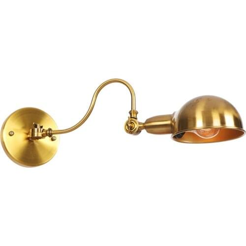 Antique 360deg Adjusted Wall Sconces Lamp Vintage Bronze Left Right up down Rotation Decorative Wall Light Sconce Fixture