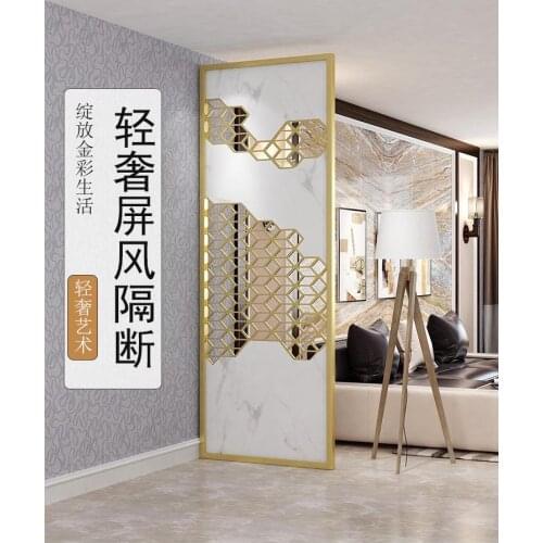 Stainless Steel Screen Partition Home Entrance Door To Block The Living Room Decoration Entrance