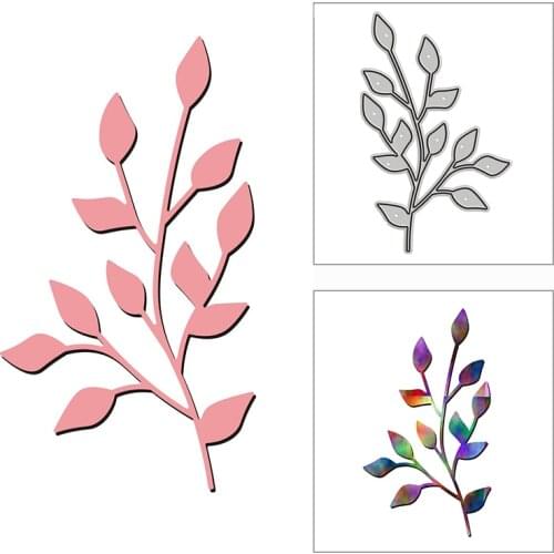 New 2021 Graceful Leaves Plant Metal Cutting Dies for DIY Scrapbooking Paper and Card Making Decorative Embossing Craft No Stamp