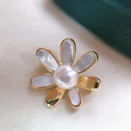 NO PEARLS Pendant Base Mount Finding Settings Jewelry Parts Fitting Accessories for Pearls Corals Jade Beads Crystal Stones