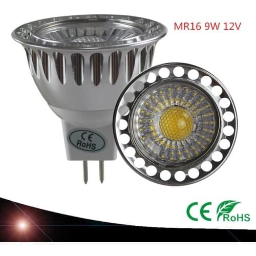 New arrival high quality LED Spotlights MR16 9W 12 V dimmable ceiling lamp mr16 LED Christmas Issuer cool warm white lamp