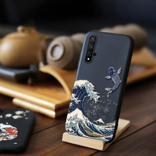 Embossed Case for Huawei Honor 30S 30 V30 Pro 20S MAR-LX1H Lite 20i V20 3D Relief Soft Matte Shockproof Licoers Cover Funda