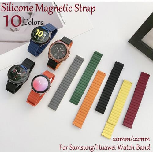 20 22mm watch strap For Samsung Galaxy Watch 42mm/3 45mm active 40/44 mm Gear S3/Frontier/Classic huawei Watch GT 2 PRO 42/46mm