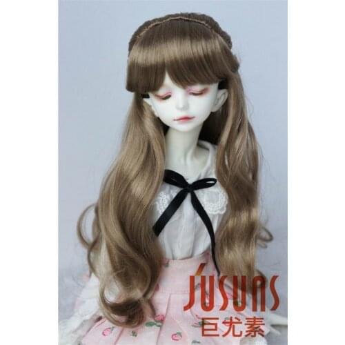 JD096 1/4 1/3 Long wavy pony Syntheic mohair Doll Wig for size 7-8inch 8-9inch 9-10inch doll Fashion doll hair doll accessories