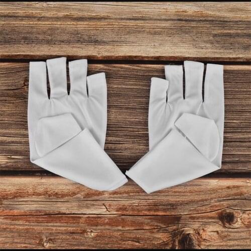 Anti UV Fingerless Hand Protector Manicure Protection Short Gloves For Lamp
