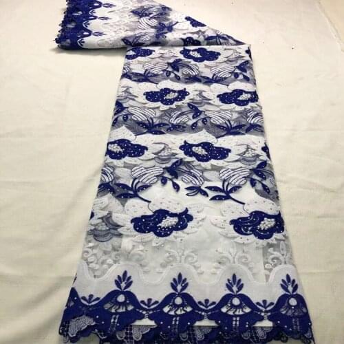 High Quality African Soft Lace Fabric Embroidery French Mesh Milk Silk Lace Fabric Stone For Nigerian Dress Sew