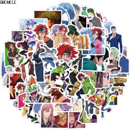 50PCS SK8 The Infinity Stickers Toy For Children Cartoon Anime SK EIGHT Sticker DIY Skateboard Bicycle Graffiti Decal Sticker F5