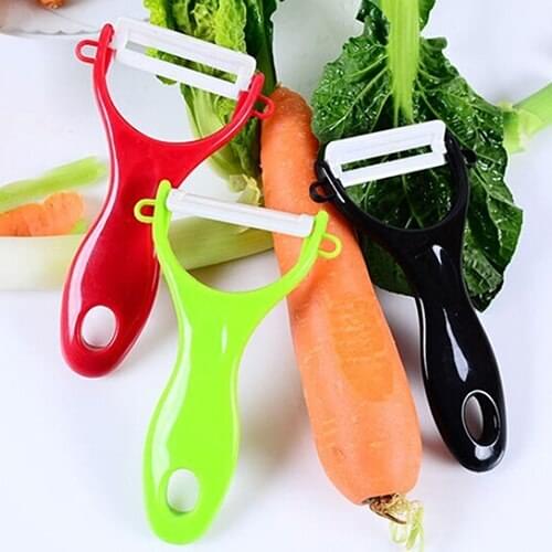 12pcs New Design Colorful Fruit Vegetable Potato Ceramic Peeler Kitchen Tool Helper