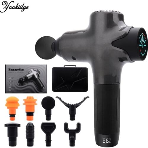 7 Levels Electric Fascia Gun Deep Tissue Muscle Massage Gun for Legs Arms Body Massage Relaxation Fitness Muscle Pain Relief