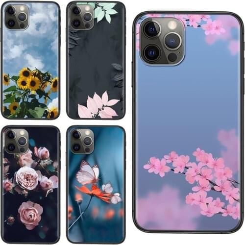 Beautiful Flower Release Accessories Pouches Cover Bags For Huawei Honor 9X 9I 9A 8X 8S 20S 20i 20 Pro V40 10X Lite